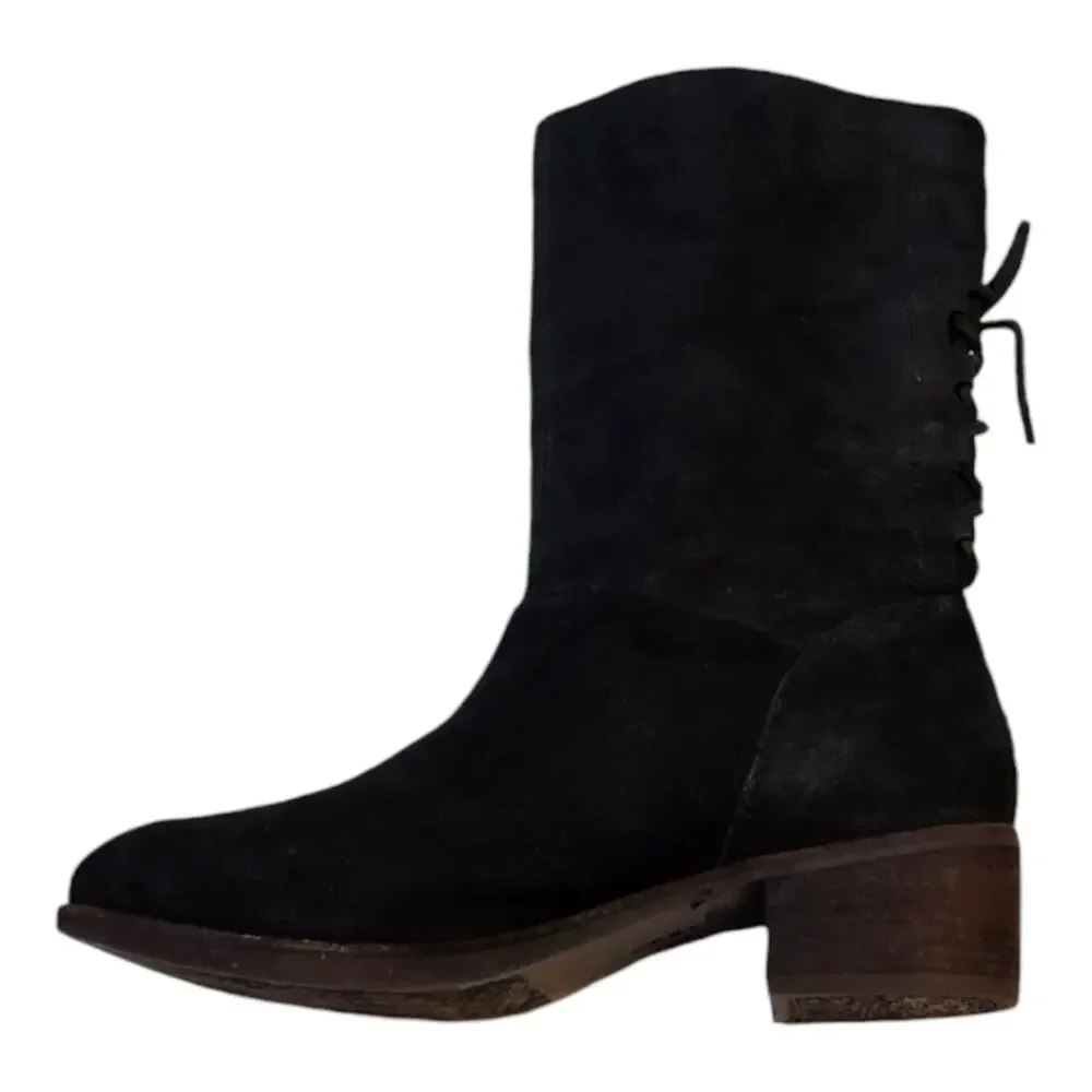 UGG CARY BLACK CORSET WITH BOW AT THE BACK BOOT US 8 / EU 39 / UK 6.5